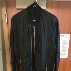 Black bomber jacket